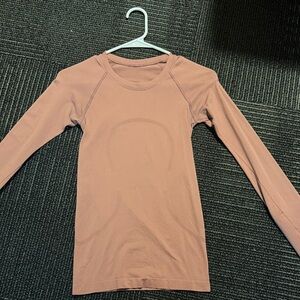 Dusty Pink Long Sleeve LuluLemon Swiftly Tech